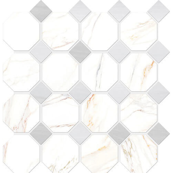 Vallelunga Cava 6000895 Mosaico Ottagona satin f, 30x30