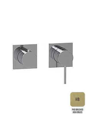 Смеситель для ванны/душа Almar на 2-3 потребителя, расположение вер/гор, цветлатунь брашированная E180191.HB