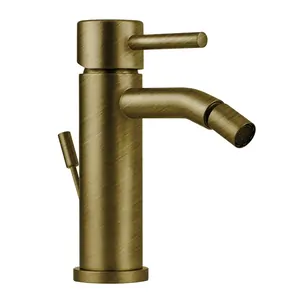 Смеситель для биде Giulini Hi однозахватный, с донным клапаном, бронза матовый F6547ABROP