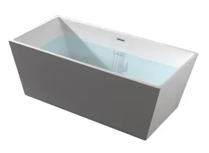 Ванна акриловая Abber (1600х800) отдельностоящая, слив-перелив, белая AB9224-1.6