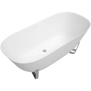 Ванна квариловая Villeroy & Boch (1750х800) отдельност., с опорой, белая UBQ175ANH7F400V-01