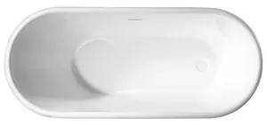 Ванна акриловая Abber (1700х700) отдельностоящая, слив-перелив, белая AB9272-1.7