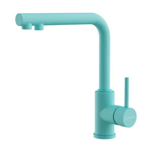 Смеситель для мойки Omoikiri 2 Plus-AZ с краном для питьевой воды, цвет голубой 4994442