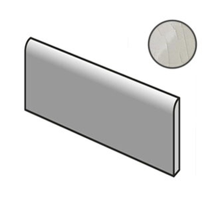 Equipe Masia 21135 Bullnose Gris Claro Crackle 7,5x15 глянцевая