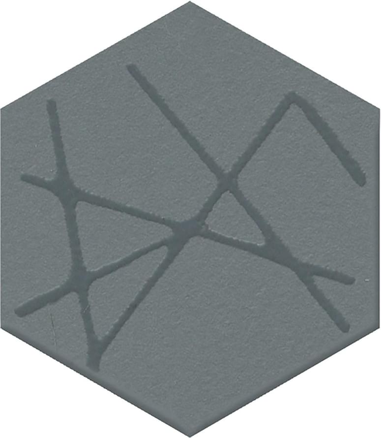 декор Агуста Декор Синий Матовый 6x5.2
