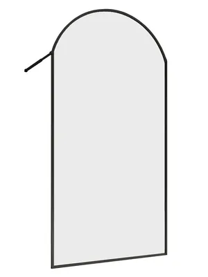 Душевая перегородка ABBER AG64120B (1200х2000) стекло 6мм прозрачное/черный