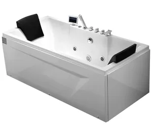 Гидромассажная ванна Gemy G9065 K L (1750х850х720) аэромассаж, хромотерапия