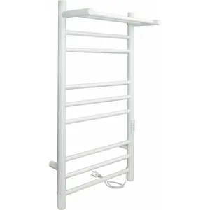 Полотенцесушитель Indigo с/п (electro) 800х400 (скрыт.монт, унив.подкл) белый матовый