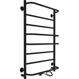 Полотенцесушитель Indigo Europe Lux б/п 800х400 (таймер,скр.монт.унив.подк) черный муар