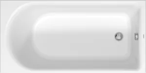 Ванна акриловая Duravit 700471 1500х700х485 встраиваемая, один наклон для спины, белая