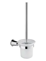 Ёрш для унитаза Cezares подвесной, стекло матовое, цвет: держателя хром CZR-F-8990