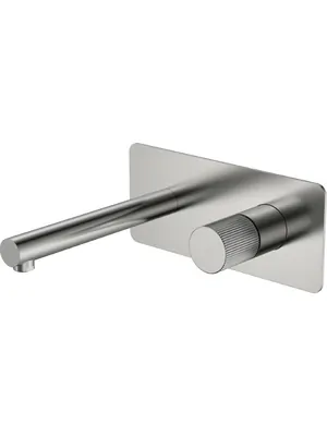 Смеситель Boheme 125-NB.3 для раковины, встраиваемый, однозахватный, ручка:linea, никель браш