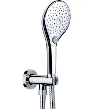 Душевой комплект Bossini лейка, шланг, подключение с держателем, хром C12033.030