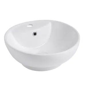 Раковина накладная ABBER Вequem d460 одно отв. под смеситель и перелив,белый AC2101