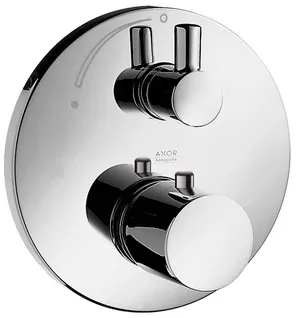 Смеситель Axor 38700000 для душа, термостатический, с запорным вентилем, внешняя часть, хром