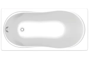 Ванна акриловая BAS 1300х700х480 прямоугольная, без каркаса, без слива-перелива, цвет: белый ЗВ00021/ЗВ00055