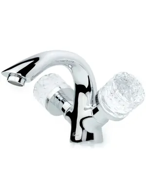 Смеситель Boheme 271-CRST для раковины, на 1 отверстие, двухзахватный, хром