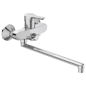 Смеситель VIDIMA BA417AA для ванны/душа, длинный поворотный излив, однорычажный, хром