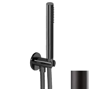 Душевой набор Fantini AA/27 (ручной душ, держатель, шланг 150см) покр. PVD Matt Gun Metal 81P58125
