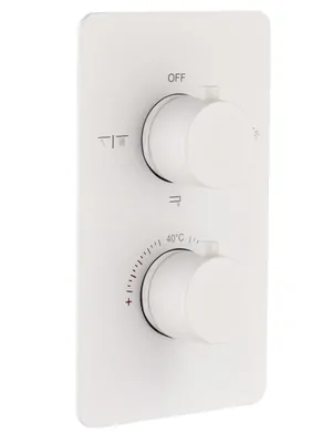 Смеситель Boheme 134-3-MW для ванны/душа, встраиваемый, на 3 потребителя,термостат, белый мат