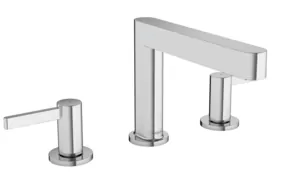 Смеситель Hansgrohe 76033000 для раковины, 110, 3 отверстия, сливной клапан Push-Open, хром