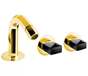 Смеситель Fantini для биде односекционный для настенного управления, золото 2901N411SB