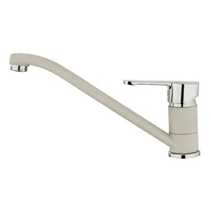 Смеситель для кухни TEKA ML TOPAZ однозахватный,низкий,поворотный излив,топаз бежевый 81913620T