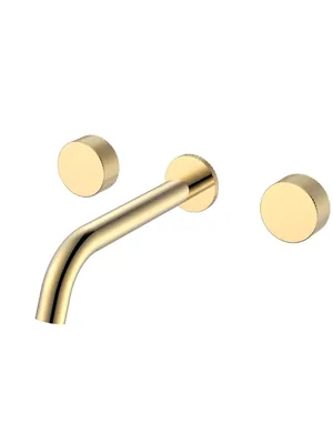 Смеситель Boheme 152-2-G.2 для раковины, встраиваемый, двухзахватный, ручки:touch, золото