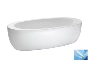 Ванна LAUFEN 2.4197.0.000.675.1 (2030х1020х575) свободностоящая, гидро-аэромассаж, LED подсвет