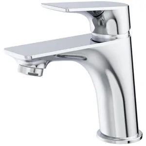 Смеситель для раковины BelBagno -LVM-CRM-W0 91 мм,однозахватный,фиксированный излив,хром