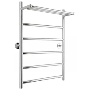 Полотенцесушитель водяной СТИЛЬЕ 800x500,,нерж.сталь,универс.подкл.,с полкой 00654-8050