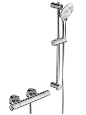 Смеситель для душа Ideal Standard T100 A7234AA термостат, душевой гарнитур, штанга 600мм
