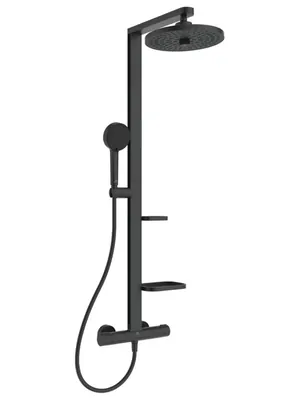 Душевая система Ideal Standard BD583XG термостат, верхний/ручной душ, алюминий, черный матовый