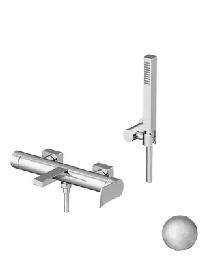 Смеситель GATTONI 8100/81NS для ванны/душа, настенный, никель браш