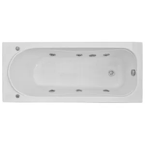 Ванна акриловая BAS 1700х700 прямоугольная, каркас, без слива-перелива, с г/м FLAT