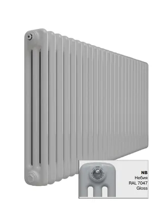 Радиатор стальной трехтрубчатый Rifar Ventil TUB 3087-20-DV1-NB 20 сек., ниж. подкл., небия