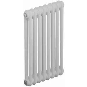 Радиатор стальной двухтрубчатый RIFAR 2057 - 8 секций, боковое подключение, белый TUB 2057-08