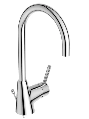 Смеситель для умывальника Ideal Standard BC195AA поворотный излив 208мм, с донным клапаном