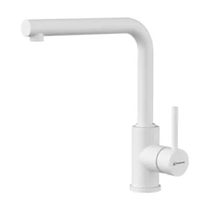 Смеситель для мойки Omoikiri -P-WH высокий излив, однозахватный, белый 4974310