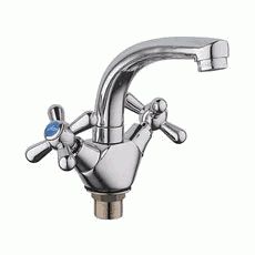 Смеситель Ledemе Н18 для раковины, поворотный излив, двухзахватный, хром L1318-2