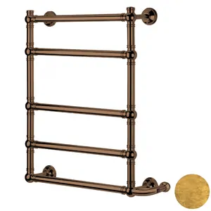 Полотенцесушитель электрический Margaroli Armonia 9-564-5 (780х690) бронза, 150Вт, 95645505OBNB