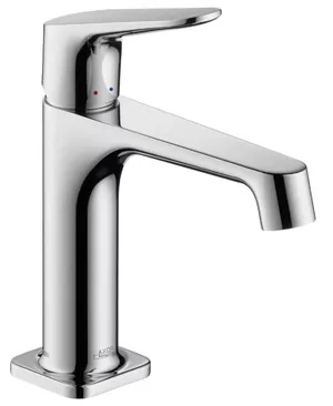 Смеситель Axor 34017000 для умывальника однозахв., незапираемый клапан, излив 128мм, хром