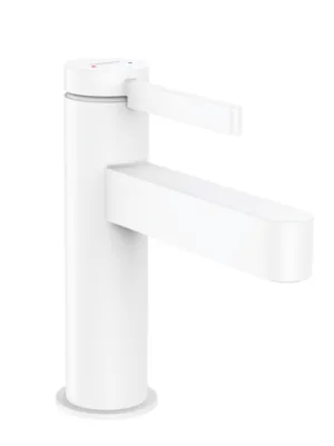 Смеситель Hansgrohe 76010700 для раковины 100, сливной клапан Push-Open, матовый белый