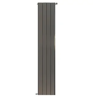 Дизайн-радиатор STOUT 2000 4 секции, алюм., универс.подкл., 1586 Вт, цвет 2676 cod.08 серый