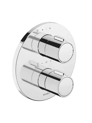 Смеситель для ванны/душа Duravit встраиваемый, термостат, с внутренней частью, хром TH4200008010