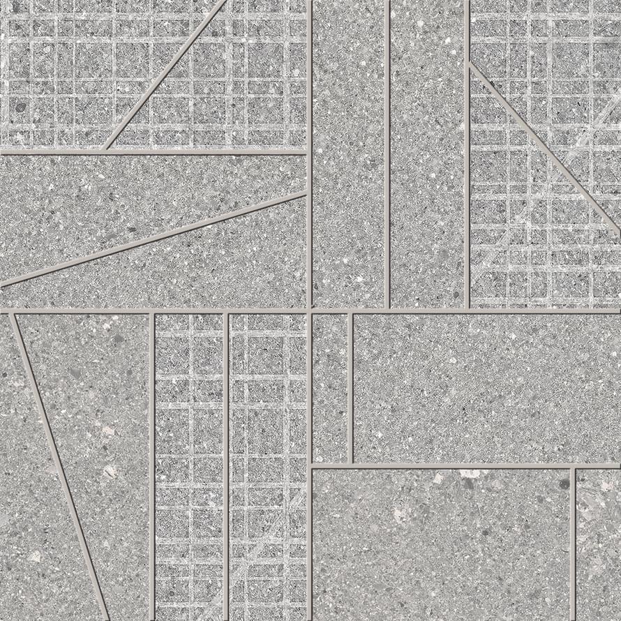 мозаика Grain Stone Mosaico Big Mix Grey Naturale 30x30