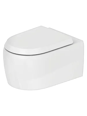 Унитаз подвесной Duravit 390х570х400мм, безободковый, белый 2556090000