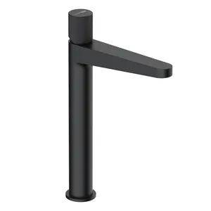 Смеситель WasserKRAFT 5203H для умывальника, однозахватный, черный Soft-touch