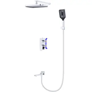 Душевая система BelBagno -VDSET-CRM встраиваемая,излив,ручной и верхний душ,хром