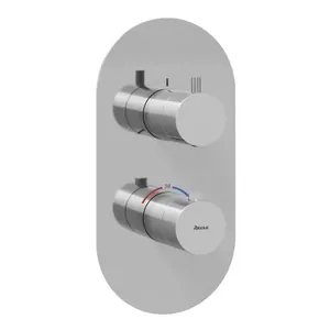 Смеситель Ravak X070209 для ванны/душа, встраиваемый, термостат, внешняя часть, хром